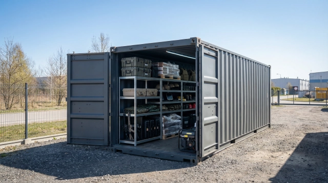 Kontenery morskie - widok zewnętrzny 2