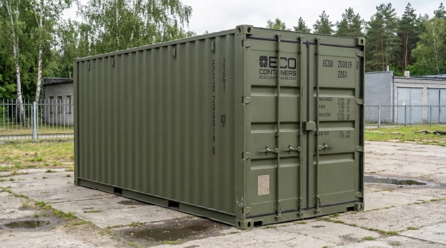 Kontenery morskie - widok zewnętrzny 3