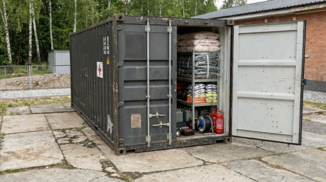 Kontenery morskie - widok zewnętrzny 1